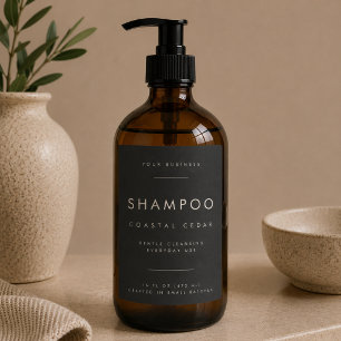 Luxus-Shampoo-Geschäfts-Branding-Etikett Lebensmitteletikett