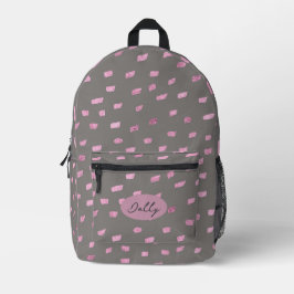 Luxus-Simulator-Glitzer-Muster Druckknopfbeutel Bedruckter Rucksack
