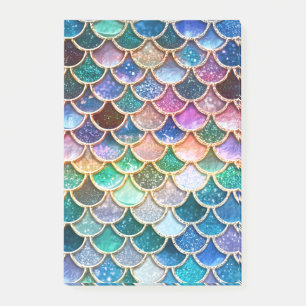 Luxus sommerlich vielfarbiger Glitzer Mermaid Scal Post-it Klebezettel