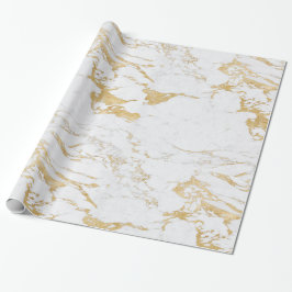 Luxus Sparkle Gold Foil Marmor Geschenkpapier
