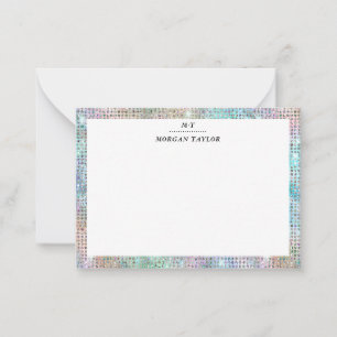 Luxus-Sparkling-Personalisierte Notizkarten Mitteilungskarte