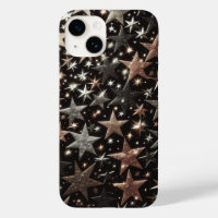 Luxus-Sparkling-Stars-Handyhülle - Roségold