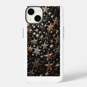 Luxus-Sparkling-Stars-Handyhülle - Roségold iPhone 14 Hülle