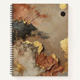 Luxus-SpiralNotebook mit Abstrakter Earthy Design Notizbuch
