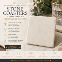 Luxus-Steinuntersetzer | Elegantes Marmordesign