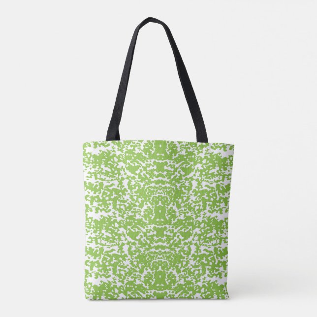 Luxus-Tasche 'Lime Green Botanical' Tasche (Rückseite)