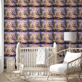Luxus-Teddy-Einhorn-Kinderzimmer-Dekor Tapete