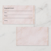 Luxus-Termin-Erinnerungskarte – Blush Marmor
