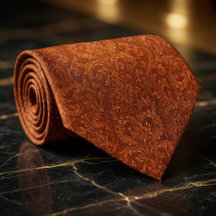 Luxus-Terrakotta-Brandorange-Barock-Blumenmuster
