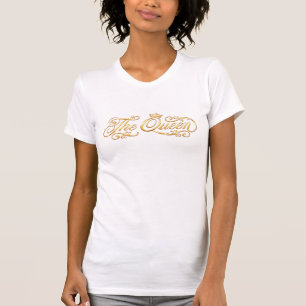Luxus-The-Queen-Goldkronen-T-Shirt T-Shirt
