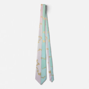 Luxus-Trend-Blush-Pink-Mint-Gold-Kollektion Krawatte