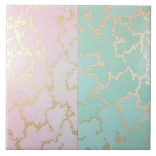 Luxus-Trendy-Blush-Pink-Soft-Mint-Gold-Kollektion Fliese