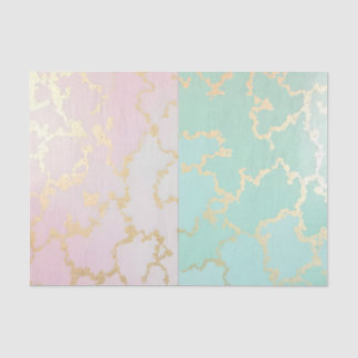 Luxus-Trendy-Blush-Pink-Soft-Mint-Gold-Kollektion Seidenpapier