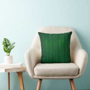 Luxus Trendy Green Gold Linen Texture Collection Kissen