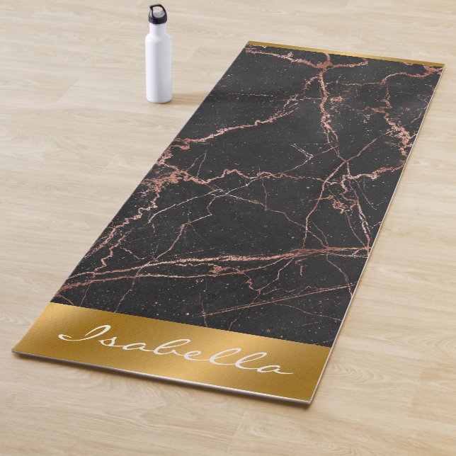 Luxus Trendy Marmor Pink Black Customize Yoga Mat Yogamatte (Beispiel)
