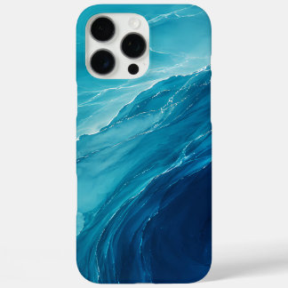 Luxus-Türkises Ozean-Fließen iPhone 16 Pro Max Hülle