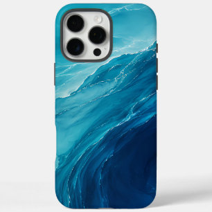 Luxus-Türkises Ozean-Fließen iPhone 16 Pro Max Hülle