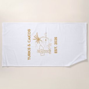 Luxus Turks Caicos Grace Bay Beach Shirt Strandtuch