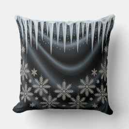 Luxus-Urlaubskatze - Snowflake Design Kissen