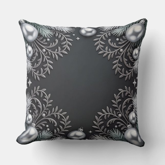 Luxus-Urlaubskatze - Snowflake Design Kissen (Vorderseite)