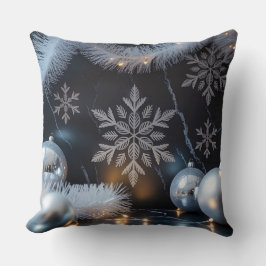 Luxus-Urlaubskatze - Snowflake Design Kissen