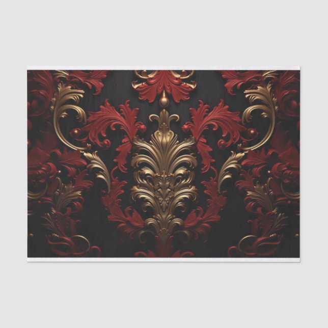 Luxus-Viktorianisch-Ornament II Seidenpapier (Vorderseite)