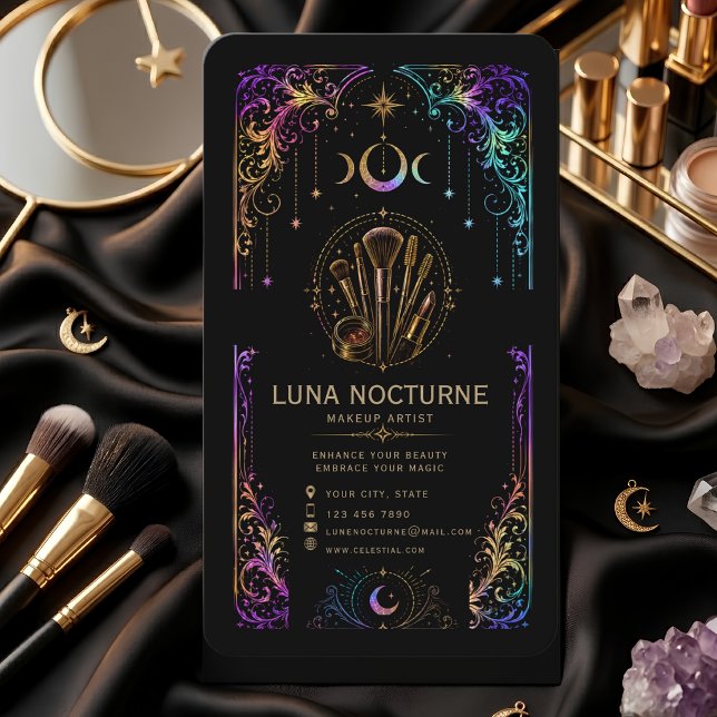 Luxus-Visa-Karten für Makeup-Artists mit QR-Code Visitenkarte (Von Creator hochgeladen)