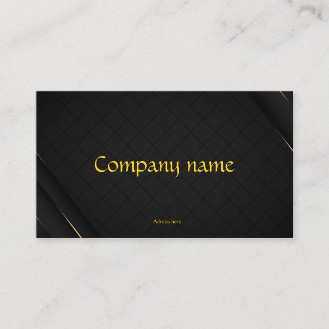 Luxus-Visitenkarte, Gold für Unternehmen Visitenkarte (Vorderseite)