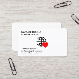 Luxus Visitenkarten | Minimalistisch | Moderner He Visitenkarte
