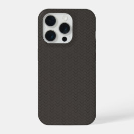 Luxus-Warme-Holzkohle-Streifen iPhone 15 Pro Hülle