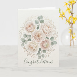 Luxus-Wasserfarben-Hochzeitskarte Karte