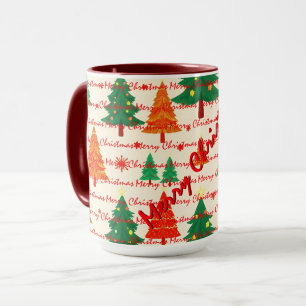 Luxus-Weihnachten Weihnachtsbäume Festlich Tasse