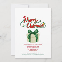 Luxus-Weihnachtsfeier-Einladung Dankeskarte