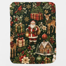 Luxus-Weihnachtsmuster im Vintage-Stil