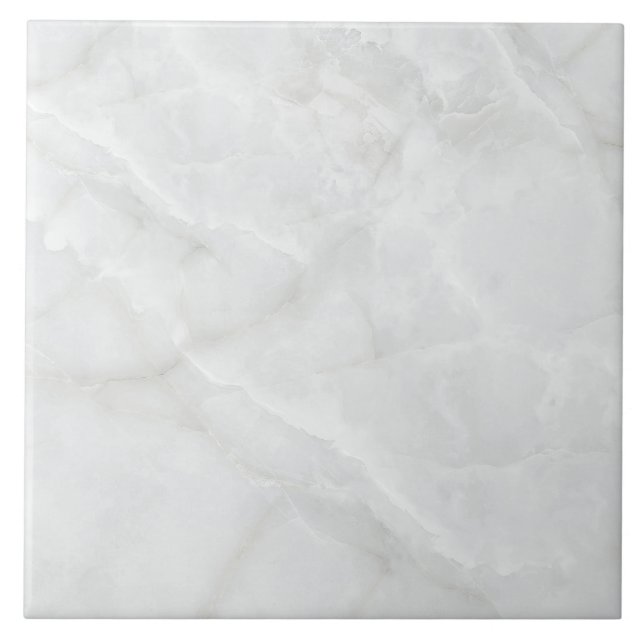 Luxus Weiße Onyx-Marmor-Textur Fliese (Vorderseite)