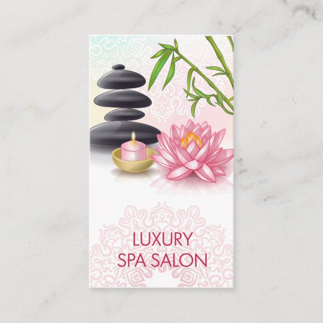 Luxus Wellness-Center Salon Visitenkarte (Vorderseite)