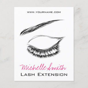 Luxus-Wimpern- und Schönheitssalon Schwarze Weiße  Flyer
