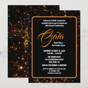 Luxus Wohltätigkeit Ball Gala Formal Fundraiser Ve Einladung