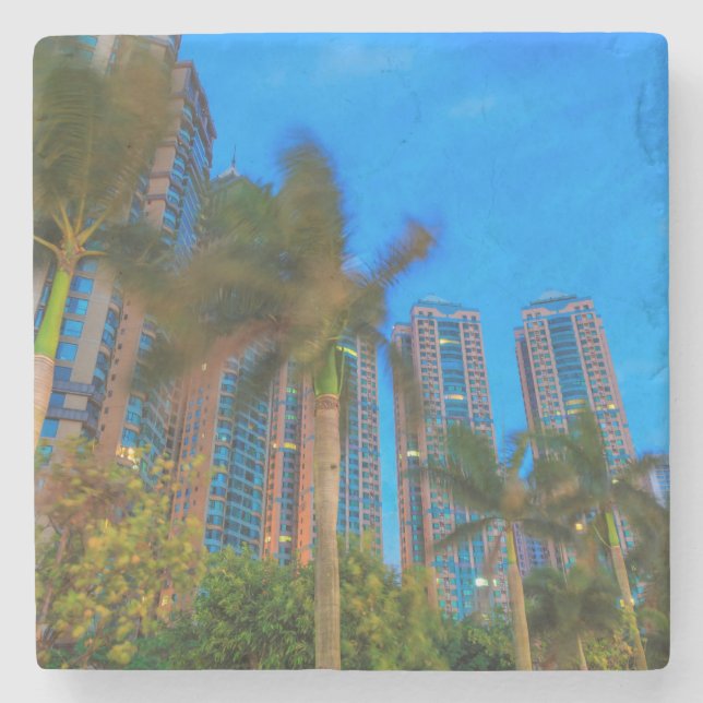 Luxus-Wohnungen in China Steinuntersetzer (Vorderseite)