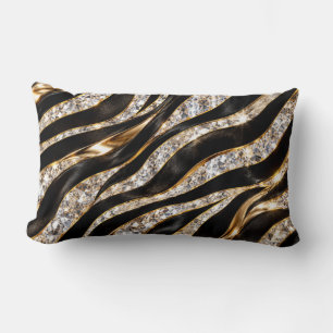 Luxus-Zebra-Kristall-Tierdruck Lendenkissen