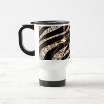 Luxus-Zebra-Kristall-Tierdruck