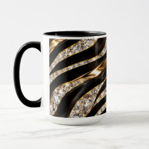 Luxus-Zebra-Kristall-Tierdruck Tasse