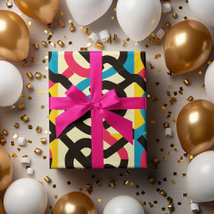 Luxusafrikanisches Geschenkblatt, modern kreativ, Geschenkpapier