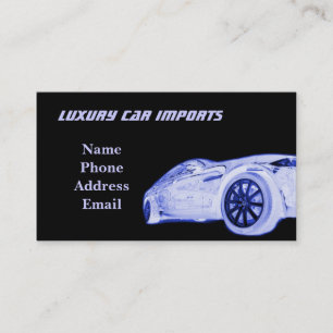 Luxusauto-Importe und Service Visitenkarte