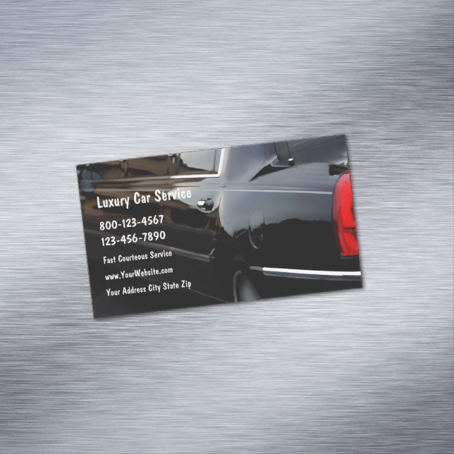 Luxusauto-Service Magnetische Visitenkarte (Beispiel)
