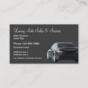 Luxusauto-Verkauf & Service Visitenkarte