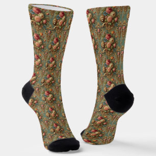 Luxusbelaubung - Gotisches Viktorianisches Deliriu Socken