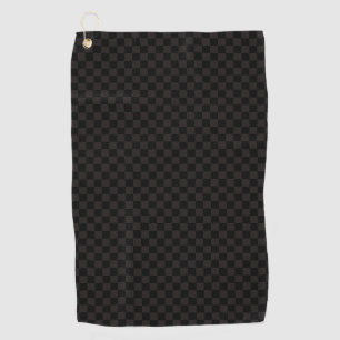 Luxusbrown/Schwarzes kariert Golfhandtuch