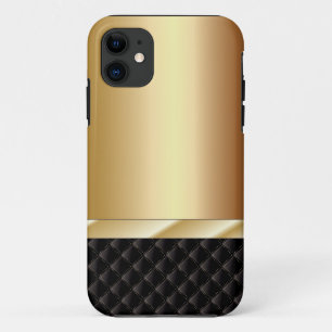 Luxuschampagneschwarzes u. -goldiPhone 5 Fall iPhone 11 Hülle