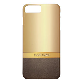 Luxusfolien-Goldindividueller Name iPhone 7 8 Plus/7 Plus Hülle
